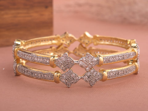 Stone-Studded Bangles Set of 2