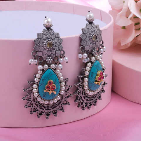 Meenakari Jhumka Earrings