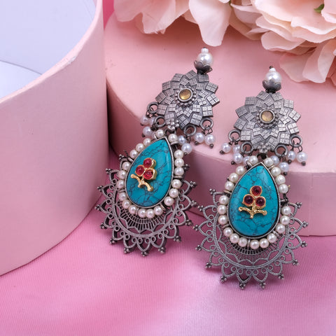 Meenakari Jhumka Earrings