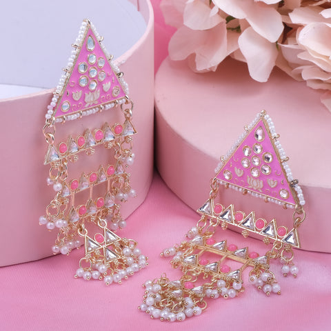 Meenakari Jhumka Earrings