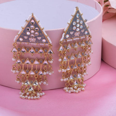 Meenakari Jhumka Earrings