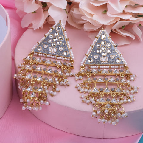 Meenakari Jhumka Earrings