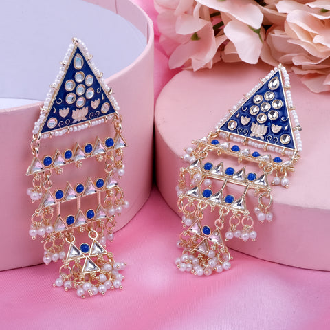 Meenakari Jhumka Earrings