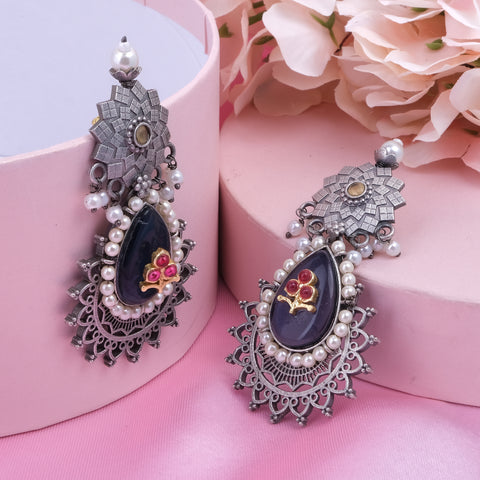 Meenakari Jhumka Earrings