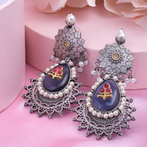 Meenakari Jhumka Earrings