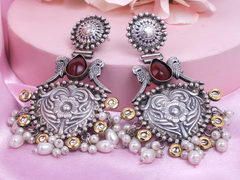 Meenakari Jhumka Earrings