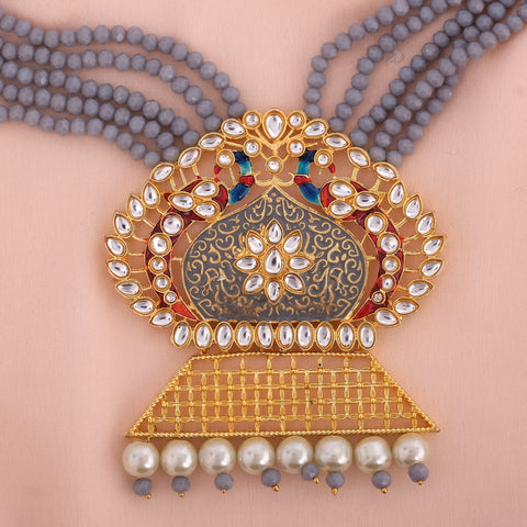 Meenakari Stone Studded Handacrafted Jewellery Set