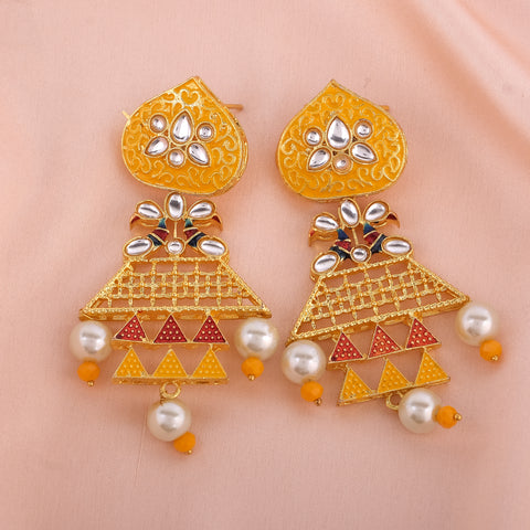 Meenakari Stone Studded Handacrafted Jewellery Set