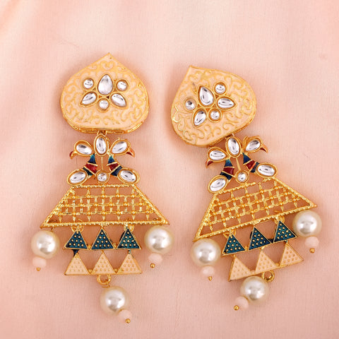 Meenakari Stone Studded Handacrafted Jewellery Set