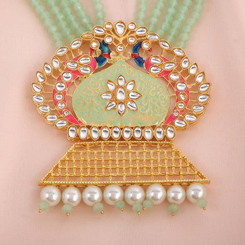 Meenakari Stone Studded Handacrafted Jewellery Set