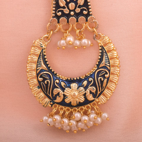 Women's Traditional Crystal Chandbali Earrings