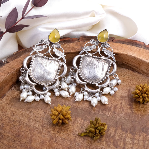 Stone Pearls Earrings