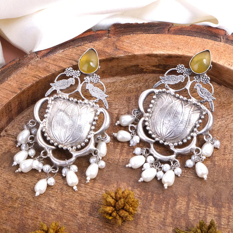 Stone Pearls Earrings