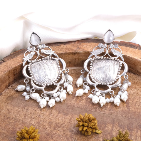 Stone Pearls Earrings