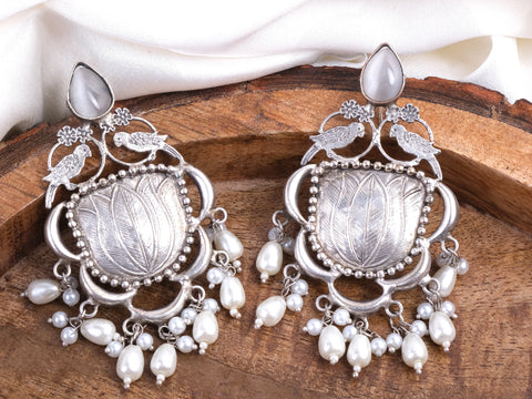 Stone Pearls Earrings