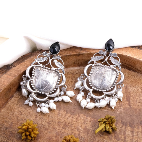 Stone Pearls Earrings