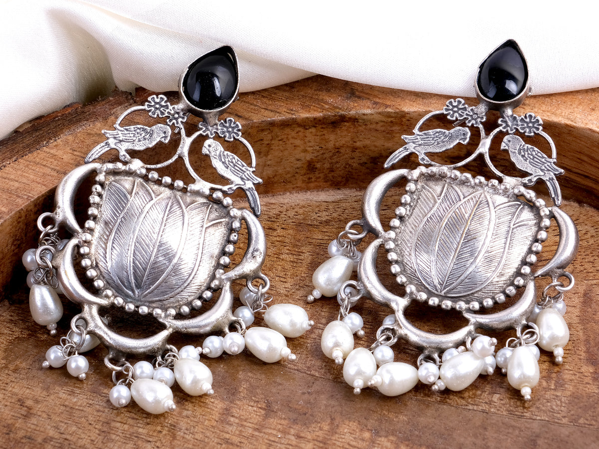 Stone Pearls Earrings