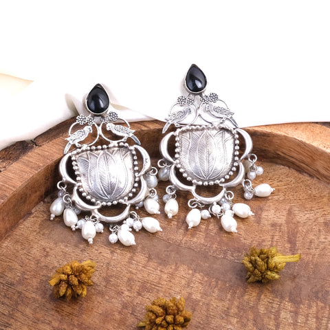 Stone Pearls Earrings