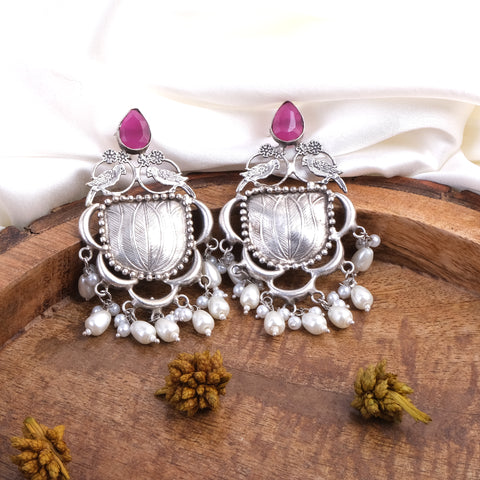 Stone Pearls Earrings