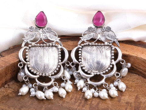 Stone Pearls Earrings