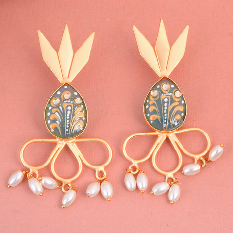 Handmade Fancy Seashell Earrings