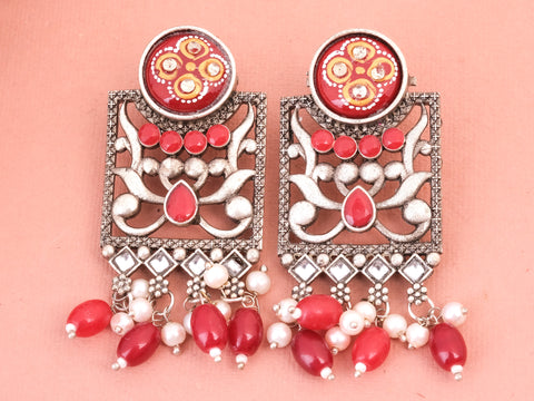 Beautiful Premium Quality Kundan Pearl Earrings